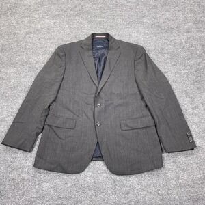 Daniel Hechter Blazer Mens 40 Short Gray Wool Sport Coat Two Button Lined